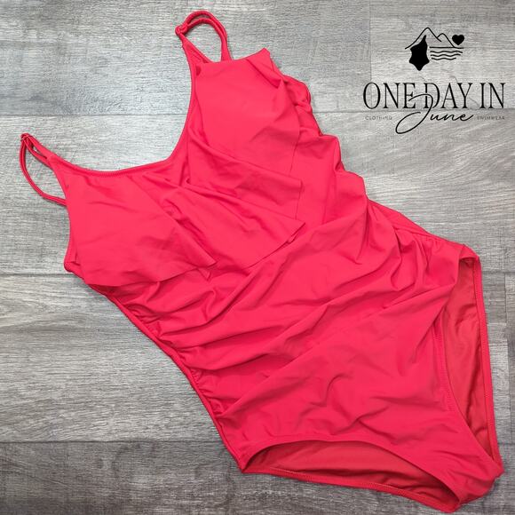 Blooming Jelly Tummy Control Flounce One Piece Swimsuit Size L - Picture 3 of 7